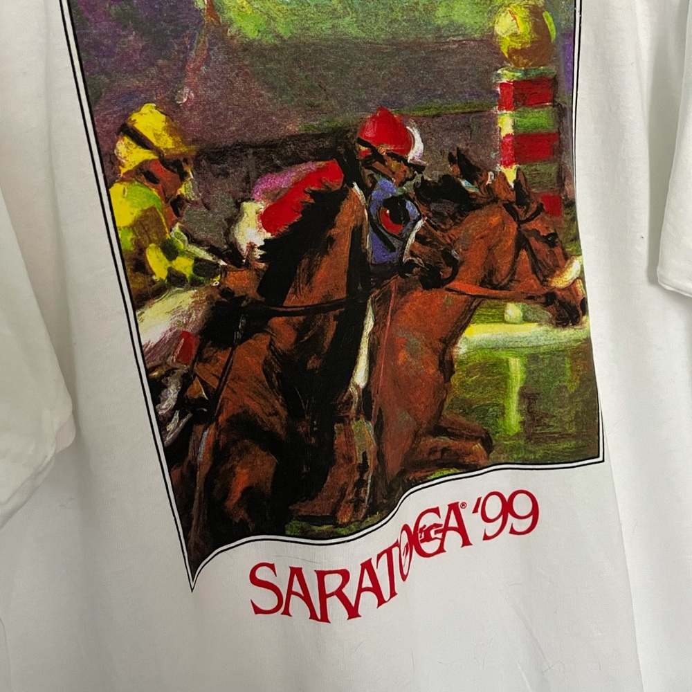 New 1999 Saratoga Racetrack T shirt XL